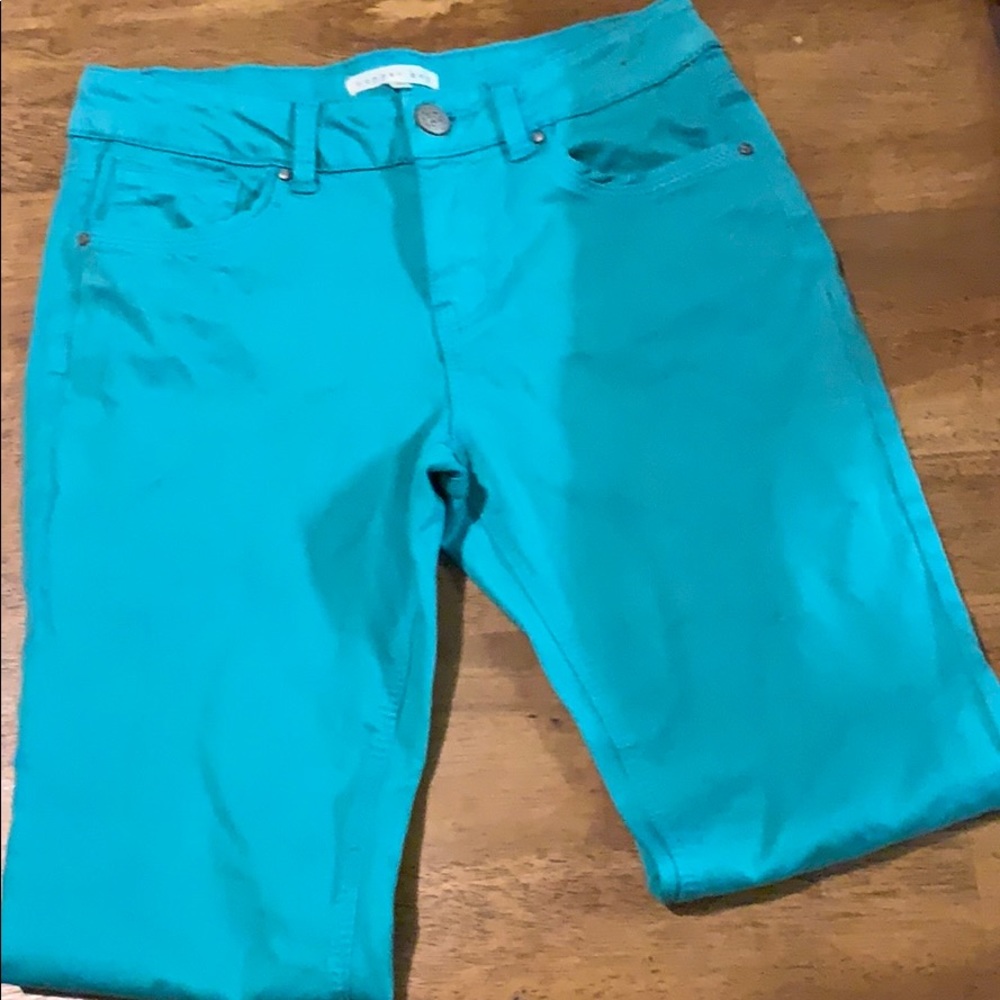 Copper key skinny jeans